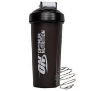 Optimum Nutrition ON - Coctelera con bola mezcladora de acero inoxidable, sin BPA ni DEHP, apta para lavavajillas, color negro, 600 ml