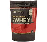 Optimum Nutrition Polvo de Suero de Leche Estándar Gold, Fresa 450 g