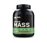 Optimum Nutrition Serious Mass Proteína en Polvo Alta en Calorías, Ganador de Masa Muscular con 25 Vitaminas y Minerales, Monohidrato de Creatina y Glutamina, Sabor Fresa, 8 Dosis, 2,73 kg