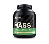 Optimum Nutrition Serious Mass Proteína en Polvo Alta en Calorías, Ganador de Masa Muscular con 25 Vitaminas y Minerales, Monohidrato de Creatina y Glutamina, Sabor Vainilla, 8 Dosis, 2,73 kg