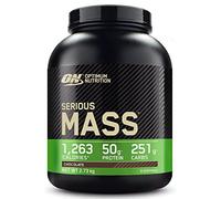 Optimum Nutrition Serious Mass Proteína para Ganar Peso, Sabor Chocolate, 2.73kg, 8 Servicios