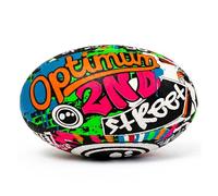 Optimum Pelota De Rugby Street II para Hombre, Multicolor, Tamaño 4