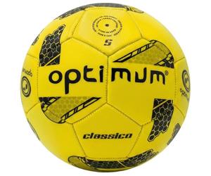 Optimum Sport Classico - Balón de fútbol para entrenamiento y partidos en interiores y exteriores, válvula duradera para un vuelo constante, control de precisión y retención de aire duradera, tamaño 3