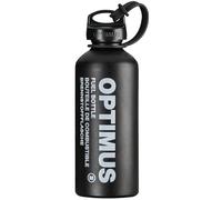 Optimus Botella de combustible M 8021021, con tapa de cierre a prueba de niños y correa de seguridad, volumen: 0,6 litros, color: negro