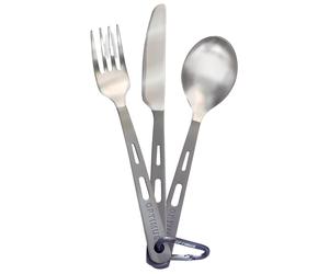 Optimus - Cocina - Jeu de 3 Couverts Titane de Titanio - Gris Gris one size