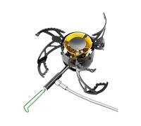 Estufa multicombustible Optimus Polaris Optifuel, Estufa de exterior de 4200 W para gasolina, diésel, queroseno y gas, Incluye bomba, parabrisas, bolsa de almacenamiento para senderismo y expediciones