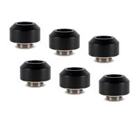 Optimus Hardtube Fitting, 12 mm, 6er Pack mit Werkzeug - schwarz