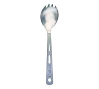 Optimus Spork Titanium - Cubiertos ultraligeros de Titanio Puro | 17 g | 165 mm | combinación Tenedor-Tenedor para Trekking, Camping y bushcraft | Mate y Pulido