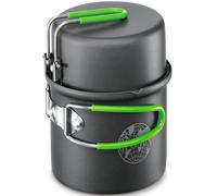Set de Cocina Optimus Terra Solo - Batería de Cocina Ultraligera para Camping de 0,6 L con intercambiador de Calor y Revestimiento Antiadherente | para 1 Persona | 275 g | Aluminio