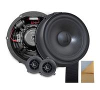 Option Altavoces compatibles con VW ID.7 (1ª generación, a partir de 2023, sistema de sonido estándar) - Sistema de altavoces frontal 100% Plug & Play de 18 cm con tweeter de tejido de 25 mm, 125 W