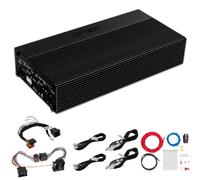 OPTION Amplificador AIR-D4 de 4 canales compatible con BMW 5 E34 (con sistema de sonido estándar) - 100% Plug & Play, kit de amplificador, readaptable, fácil instalación, amplificador digital de 4