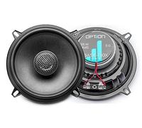 Option BASE-130X - Sistema de altavoces coaxiales de 2 vías (13 cm, 3 ohmios, 86 dB, 55 W RMS, 1 par de altavoces para coche)