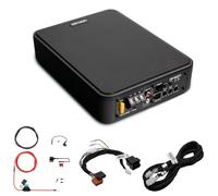 Option DRIVE7.6UA Kit para vehículos con conexión ISO, subwoofer activo bajo el asiento en set con conector Plug & Play para conexión ISO