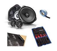 Option DUCATO AIR Juego completo de altavoces compatible con Fiat Ducato/Peugeot Boxer/Citroen Jumper (tipo 250), sistema de altavoces 100% Plug & Play, incluye herramientas y aislamiento de aluminio