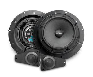 Option Juego de altavoces de 16 cm, compatible con VW T5, sistema frontal de 2 vías Plug & Play