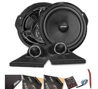 Option Kit de altavoces compatible con Mercedes Clase V W447 - 16,5 cm Plug & Play altavoces frontales con tweeter de tejido de 28 mm, incluye aislamiento y accesorios