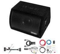 Option Kit de subwoofer compatible con BMW 3 (serie E) con sistema de sonido H/K - Actualización de graves PULSE-8BRA 20 cm Subwoofer activo Bass Reflex de 350 W RMS,