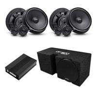 Option Sistema de sonido DSP V2 compatible con Cupra Tavascan (1ª generación, sistema de sonido estándar) - Amplificador de potencia 100% Plug & Play DSP, subwoofer y altavoz frontal, incluye