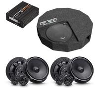 Option Sistema de sonido DSP V5 compatible con VW Golf 7 VII (tipo AU) - Sistema de altavoces 100% Plug & Play delantero y trasero, amplificador DSP de 5 canales, incluye configuración DSP y subwoofer