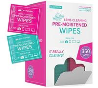 OPTIPAK Toallitas prehumedecidas para gafas y lentes, toallitas desechables envueltas individualmente para gafas, pantalla de vidrio, teléfono, cámara, superficies sensibles