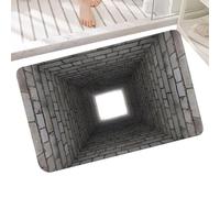 Optische Illusion Teppich - 80 x 50 cm Lustige Rutschfeste Dekoration | 3D Optische Illusion | Bodenmatte für Geburtstag Halloween Feiertag Neujahr Party Abend Zuhause Eingang Wohnzimmer Schlafzimmer