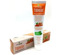 OPTISMILE NATURAL Pasta de dientes sin Flúor sin Sulfatos Vegana con Cúrcuma whitening antiplaque toothpaste with Turmeric Crema Dental antiplaca sabor menta suave Pasta Dental SLS Free Fluoride Free