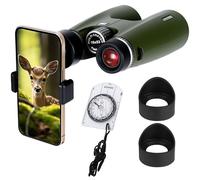 OPTIVORA Prismáticos de 16 x 53 para adultos de alta potencia con lente telescópica BAK4 que se pueden utilizar como telescopio para principiantes, prismáticos para observación de aves. El paquete