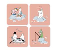 Opto Design 4 Posavasos Fiske Mumin verano 2022 Rosa