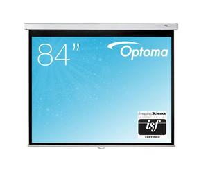 Optoma Optoma DS-3084PWC Pantalla de Proyección 84" Manual 16:9 Pantalla de proyección manual Optoma con formato panorámico 16:9, diseñada para