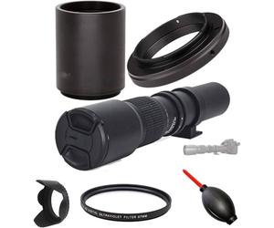 OPTURA HD OPTICS OPTURA HD 500mm/1000mm f/8 - Teleobjetivo Manual para Pentax K-1, K-S2, K-S1, K-500, K-70, K-50, K-30, K5 IIs, K-7, K-5, K-3 II, K-2, K-X, K20D, K100D, K110D y K10D (para Pentax)