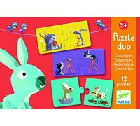Opuestos dúo rompecabezas Djeco