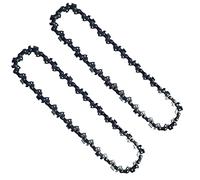 Opuladuo 2 cadenas de motosierra de 8 pulgadas, cadena de repuesto compatible con sierra de poste de energía eléctrica WORX WG310 y más - 3/8 pulgadas - 0.43 pulgadas - 34 DL