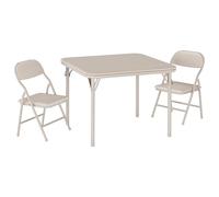 OPULENTHOME - Juego de mesa y sillas plegables para niños, 3 piezas, mesa de actividades para niños con 2 sillas acolchadas para comedor, guardería, aula