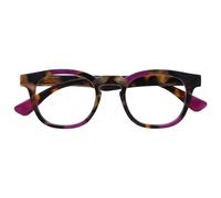 OPULIZE Ava Gafas de Lectura Montura Redonda Favorecedora Marrón Carey Morado Lentes Resistentes a Arañazos Bisagras de Muelle Unisex Hombre Mujer R62-5 +1.50
