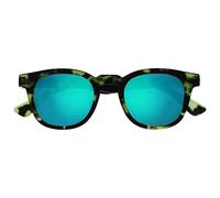 OPULIZE Bay Gafas de Lectura Solares Montura Ancha Redonda Verde Carey Mate Resistente a los Arañazos Bisagras con Muelle Lente Tintado con Protección UV400 Hombre Mujer S97-6 +2.50