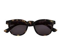 OPULIZE Bay Gafas de sol unisex con montura gruesa y redonda, con bisagras de resorte, lentes polarizadas antiarañazos, protección UV400, color marrón mate tortuga S97-2