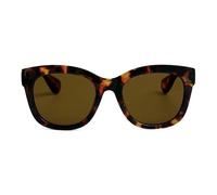 OPULIZE BIG Gafas de sol mujer y hombre - Moda con marco grande - Lentes marrones - Antirreflectante y Antideslumbrante - Lentes polarizadas con protección UV400 - Carey Marrón