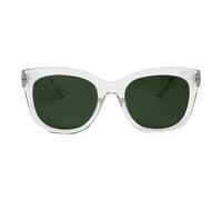 OPULIZE BIG Gafas de sol mujer y hombre - Moda con marco grande - Lentes verdes - Antirreflectante y Antideslumbrante - Lentes polarizadas con protección UV400 - Claro