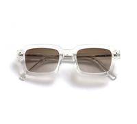 OPULIZE EDG Gafas de sol hombre y mujer, Lentes Antideslumbrante, Protección UV, Rectangular, Transparente