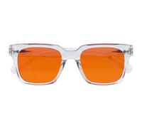 Opulize ERA Sleep & Recovery Glasses - Orange Lens - 99.9% Blue Light Blocking - Anti-Reflective & Anti-Glare - UV400 Protection - Oversized Frame - Night Glasses - Men & Women