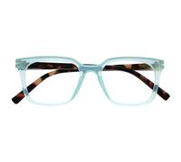 OPULIZE KOI Gafas de Lectura - Elegante Marco Rectangular Ancho - Visión Óptima - Turquesa - Hombre Mujer - Bisagras de Muelle - R50-Q - +3.50