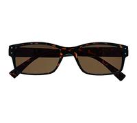 OPULIZE La Compañía Gafas De Lectura Hombres Grande Marrón Carey Lectores De Sol UV400 Estilo Diseñador Bisagras Resorte S11-2 +3,50