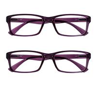 OPULIZE La Compañía Gafas De Lectura Púrpura Lectores Valor Pack 2 Hombres Mujeres UVR2092P +1,50