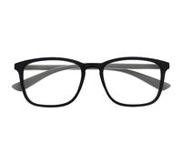 OPULIZE Max Gafas de Lectura - Marco Rectangular Clásico Grande - Negro Mate con Brazos Grises - Unisex Hombres Mujeres - Bisagras de Resorte - R78-1 - +1.00