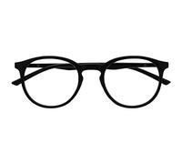 OPULIZE Met Gafas Montura Redonda Negra Resistente a Arañazos Bisagras de Muelle Ordenador Gaming Antirreflejante Hombre Mujer R60-1 +0.00