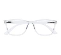 OPULIZE NYX Blue Light Blocking Glasses - Anti-Glare Computer and Gaming Eyewear - UV and Eyestrain Protection - Rectangular Frame - Clear - Men Women