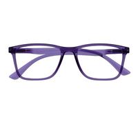 OPULIZE NYX Blue Light Blocking Reading Glasses - Anti-Glare Computer and Gaming Eyewear - UV and Eyestrain Protection - Rectangular Frame - Purple - Men Women - + 3.00