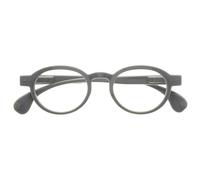 OPULIZE OCA Gafas de Lectura - Montura Moderna Retro Redonda - Gris Brillante - Hombre Mujer - Bisagras de Muelle - R54-7 - +2.50