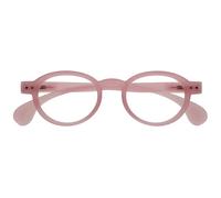 OPULIZE OCA Gafas de Lectura - Montura Moderna Retro Redonda - Rosa Brillante Transparante - Hombre Mujer - Bisagras de Muelle - R54-4 - +2.00