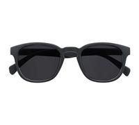 OPULIZE Pop Sunreading Glasses Clásica Retro Redonda Chunky Gris Mate Cristales Tintados Bisagras con Muelle Resistente a los Arañazos Lente tintada Protección UV400 Hombre Mujer S2-7 +3.00
